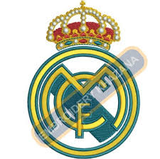 Modern fc spain wall art. Real Madrid Fc Instant Embroidery Design