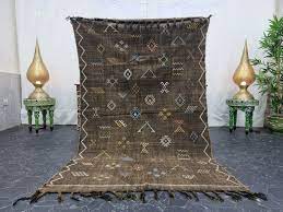 moroccan handmade cactus silk rug 4