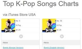 Alexa Makes Debut On Itunes Top K Pop Songs Charts With High