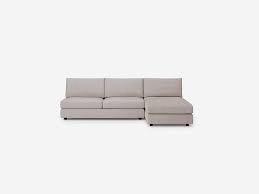 eq3 cello armless sectional sofa with