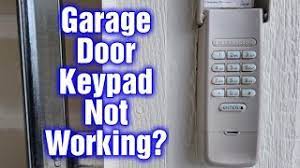 garage door keypad not working how to