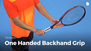 Roger federer's backhand is one of the classiest strokes in tennis. One Handed Eastern Backhand Grip Tennis Youtube