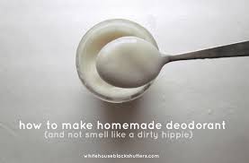 how to make homemade deodorant white
