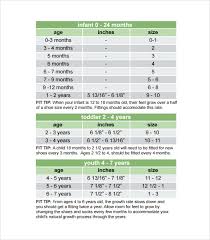 Sample Baby Size Chart 7 Documents In Word Pdf
