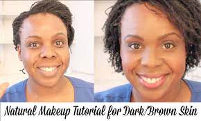 natural makeup tutorial for dark brown