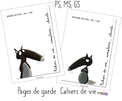 Décoration Page De Garde Cahier Ps - Pages de garde Maternelle le Loup | Loup, Étiquette loup, Page de garde