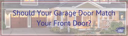 your garage door match your front door