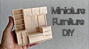diy miniature furniture from ice cream