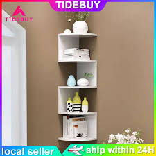 Minimalist Floating Wall Corner Shelves