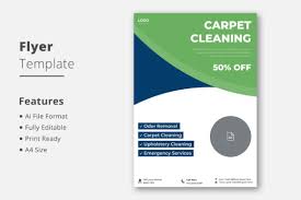 carpet cleaning service promotion flyer