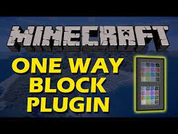 In Minecraft With One Way Blocks Plugin