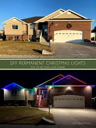 diy permanent led christmas lights
