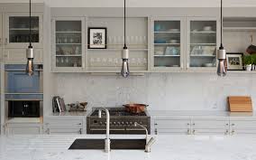 glass kitchen cabinets for a stylish