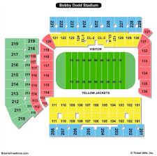 78 Organized Bobby Dodd Stadium Interactive Seating Chart
