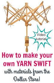 make a diy yarn swift at home video