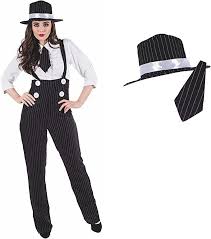 womens 1920s gangster suit costume