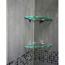 Bathroom Glass Corner Shelves Shower