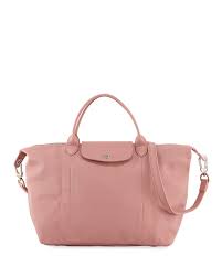 Le Pliage Cuir Medium Handbag With Strap