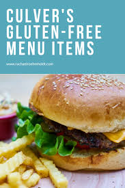 culver s gluten free menu items