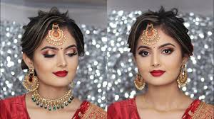 bridal makeup look indian nepali