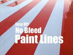 No Bleed Paint Lines With Painters Tape