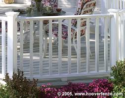 Our glass railings company is based in toronto on which in we have been manufacturing and installing quality products such as glass railing indoor and outdoor railings. Bufftech Kingston Series Vinyl Railing Sections Hoover Fence Co