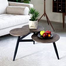 Homy Casa Small Coffee Table Round Mid