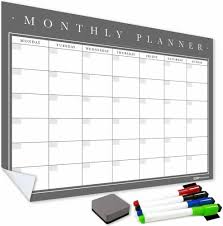 Sticky Monthly Calendars Dry Wipe Wall