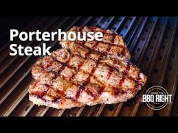 porterhouse steak smoked on a pellet