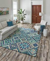teal indoor outdoor geometric area rug