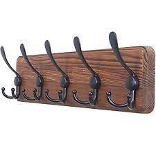 Dseap Coat Rack Wall Mounted 5 Tri