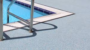 Apr 06, 2018 · the best pool decking compliments both the shape of the pool and the surrounding landscape. Pool Floor And Deck Surfacing Designed For Wet Environments