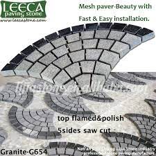Granite Cobblestone Pavers Mesh