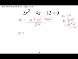 Quadratic Formula Part 3 Solving