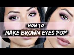 tutorial how to make brown eyes pop