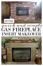 An Easy Gas Fireplace Insert Makeover