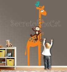 Giraffe Growth Chart Decal Nursery