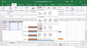 Ms Excel 2016 How To Create A Bar Chart