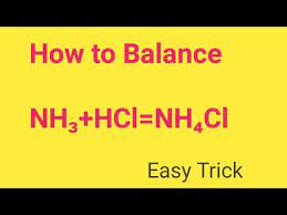 nh3 hcl nh4cl balance