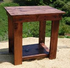 Diy Pallet Side Table End Table And