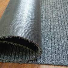 pvc attached to back ribbed carpet for