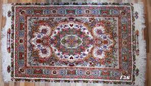 old handmade persian carpet with