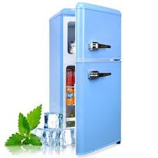 retro mini refrigerator with freezer
