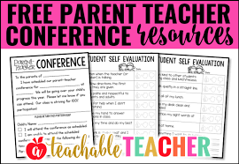 Parent Teacher Conference Forms A Teachable Teacher
