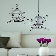 bird cage wall stickers decals