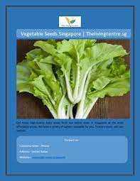 ppt vegetable seeds singapore