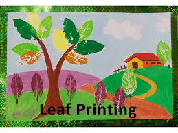 diy how to do leaf printing you