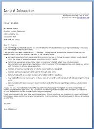 Cover Letter Examples For Customer Service Representative     florais de bach info Create My Cover Letter