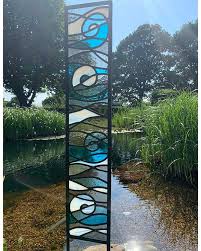 Devon Triptych Glass Garden Art