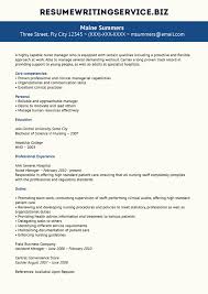 Unrivalled Nurse Manager Resume Example